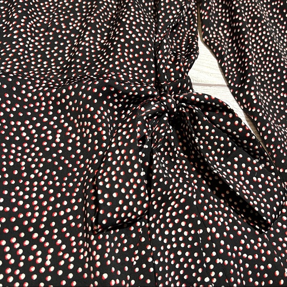 EXPRESS Square Neck Ruffle Wrap Dress - Picture 5 of 16